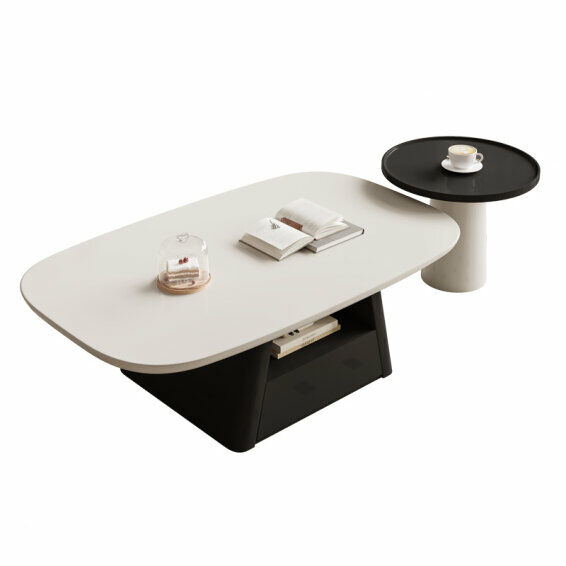 Yorik Coffee Table - Black and White